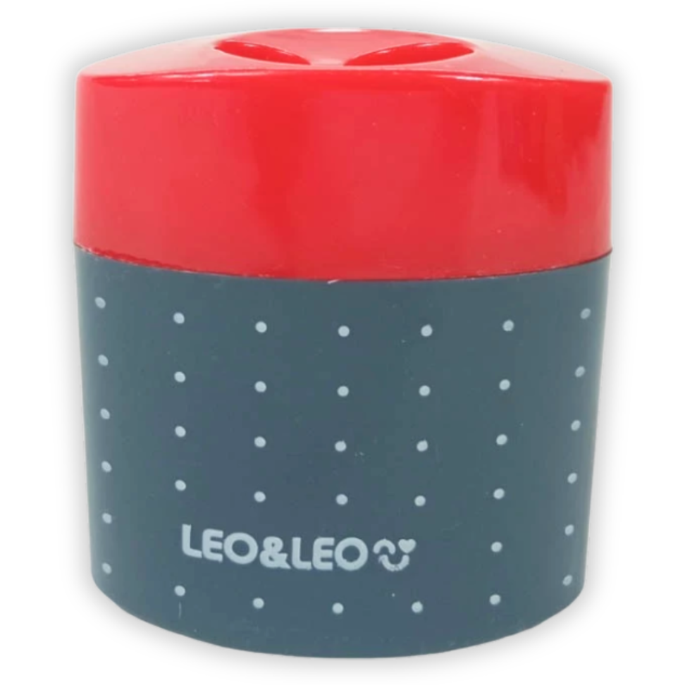 Apontador Duplo com Depósito Camping Leo e Leo