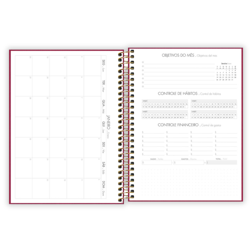 Agenda Executiva Espiral Diária Média Lume 2026 Tilibra - #6