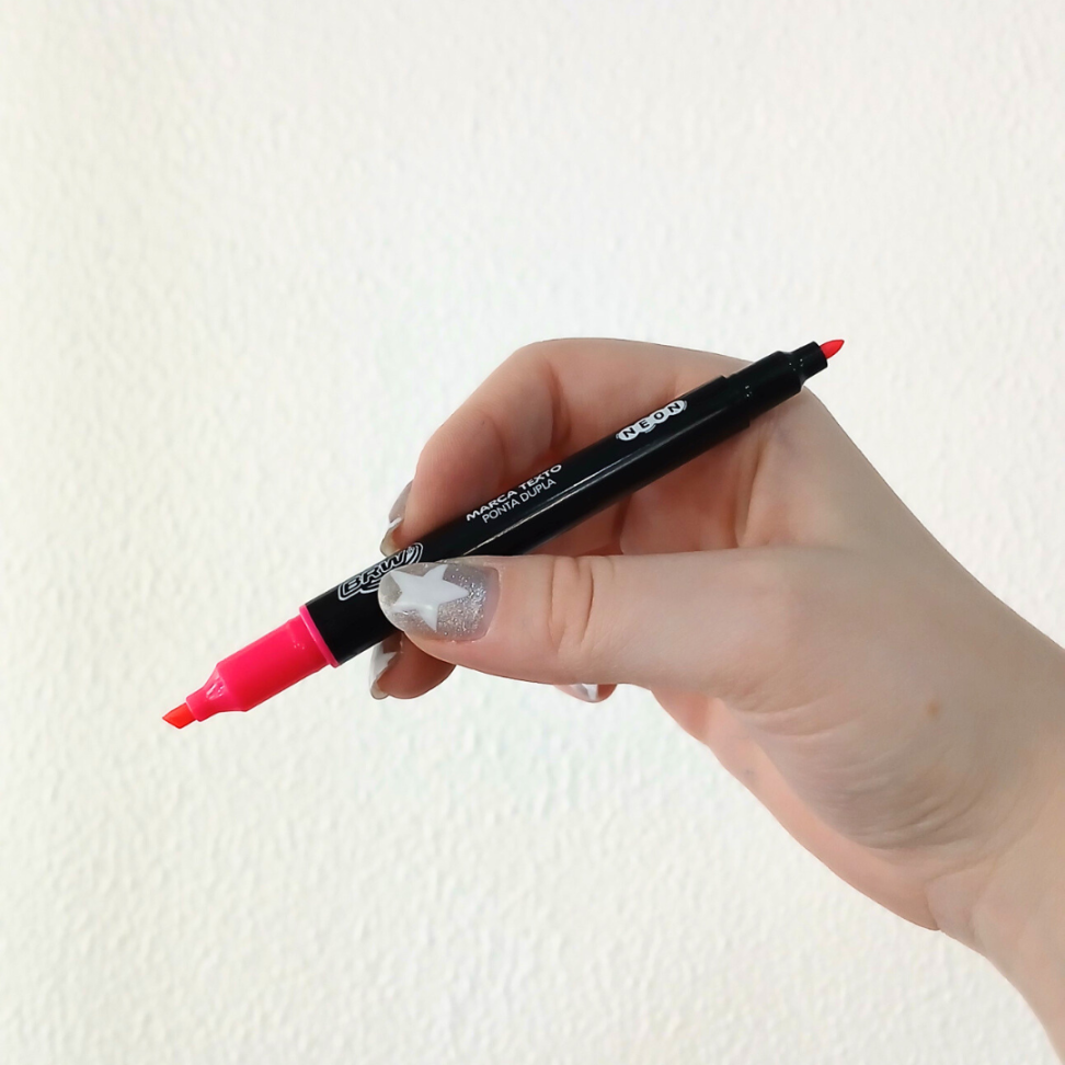 Marca Texto Ponta Dupla Neon BRW - #6