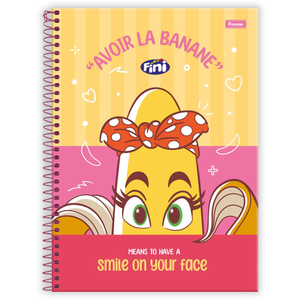 Caderno com Espiral Universitário com Cheirinho Fini 1 Matéria Foroni - #1