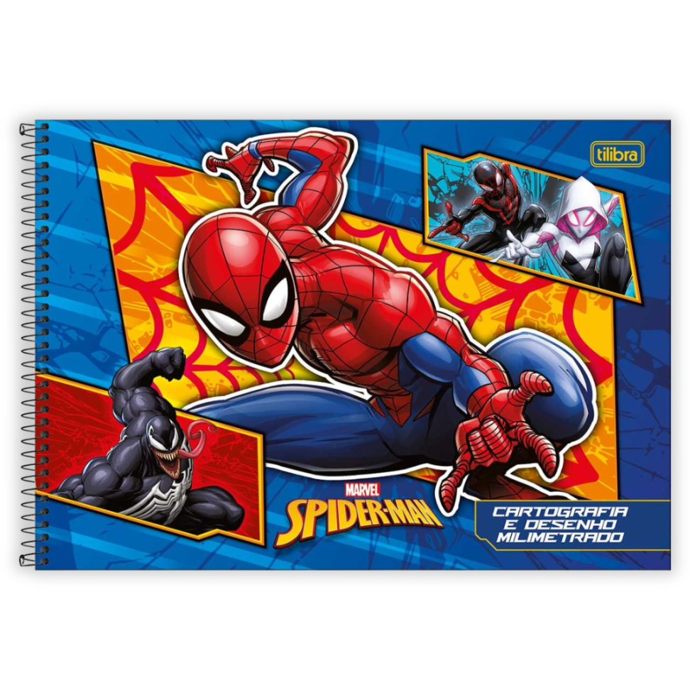 Caderno de Cartografia e Desenho Spider-Man Tilibra - #1