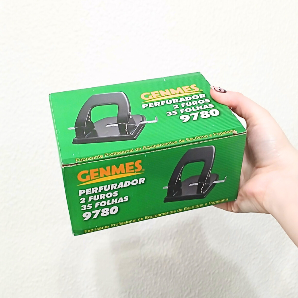 Perfurador 2 Furos 35 Folhas 9780 Genmes - #3