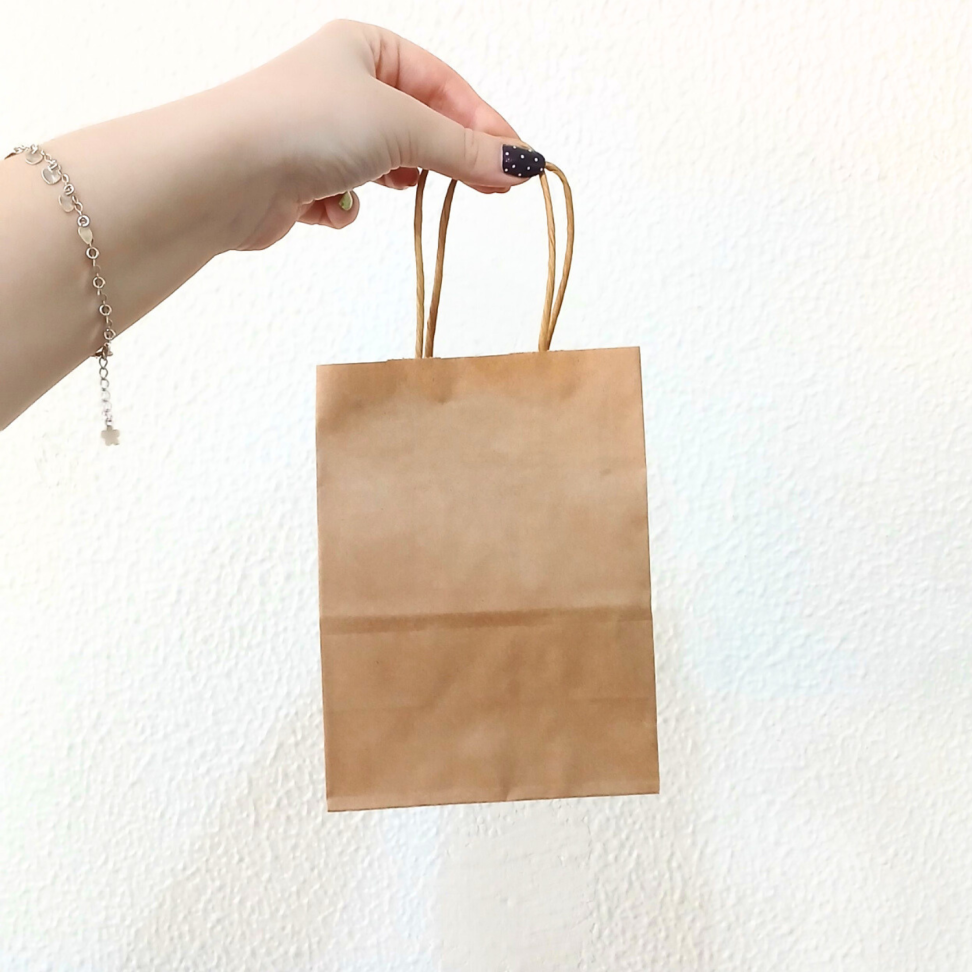 Sacola Kraft para Presente 16cm x 12cm x 8cm Cromus - #2