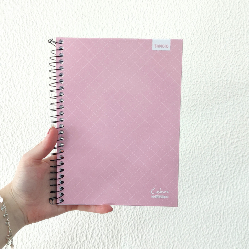 Caderno com Espiral Pequeno 1/4 Neutro Colors Tamoio - #1