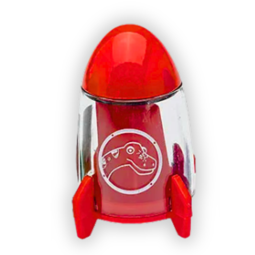 Apontador com Depósito e Borracha Foguete Dino Space Leo e Leo - #3