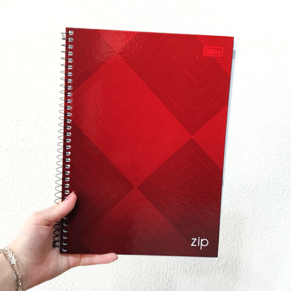 Caderno com Espiral Universitário 1 Matéria Zip B Tilibra - #8