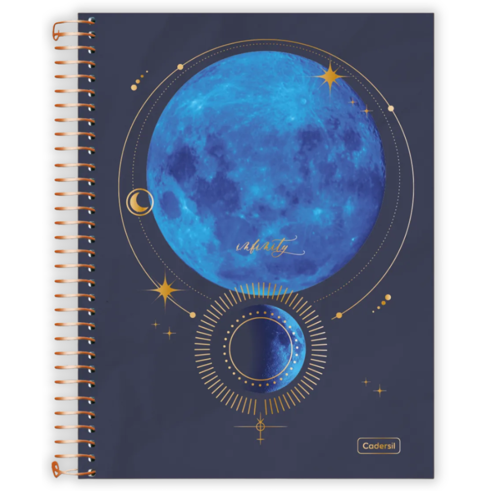 Caderno com Espiral Universitário Infinity 1 Matéria Cadersil - #4