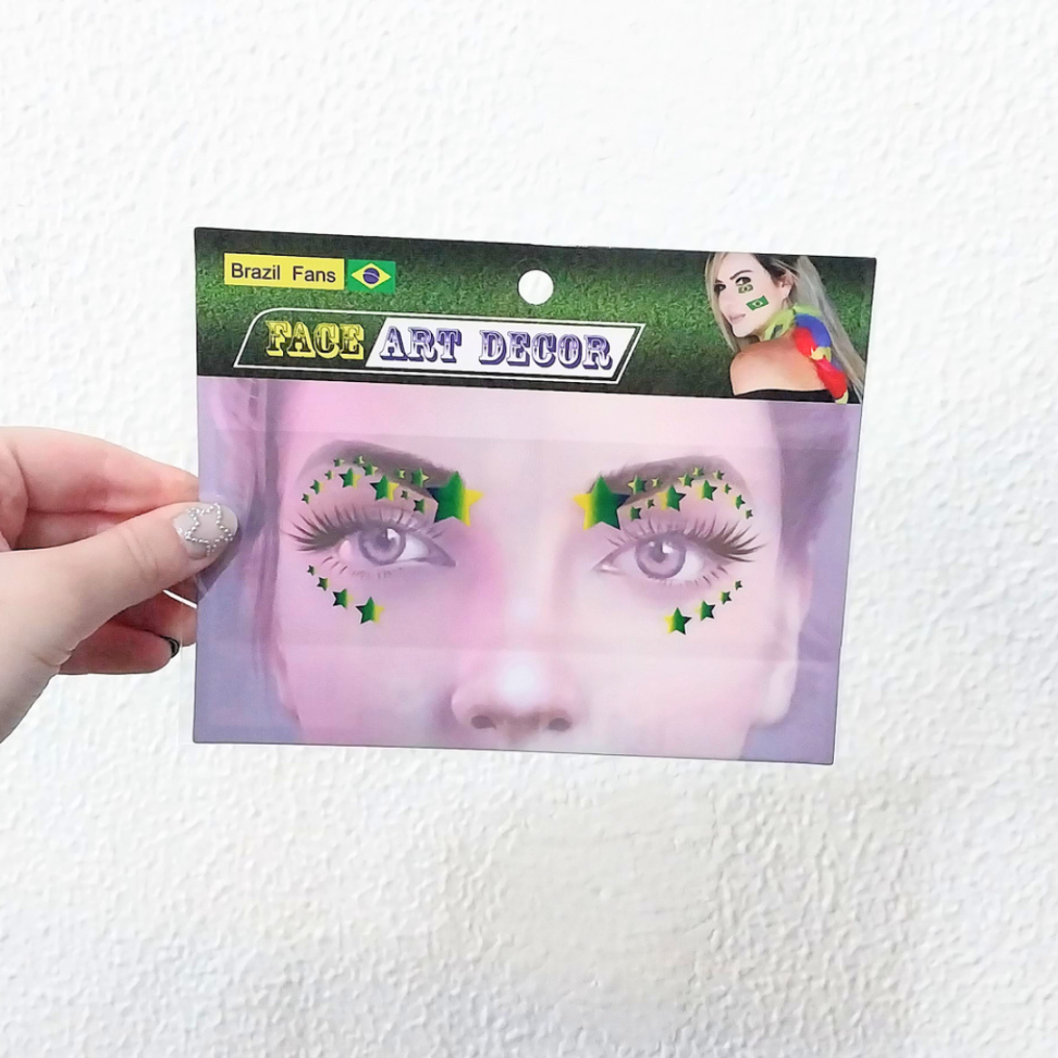 Adesivos Faciais Brasil Face Art Decor Nyr Festas - #4