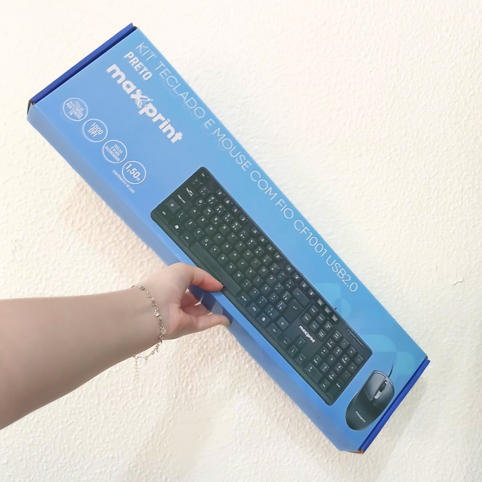 Kit Teclado e Mouse CF1001 Com Fio USB 2.0 Maxprint - #5