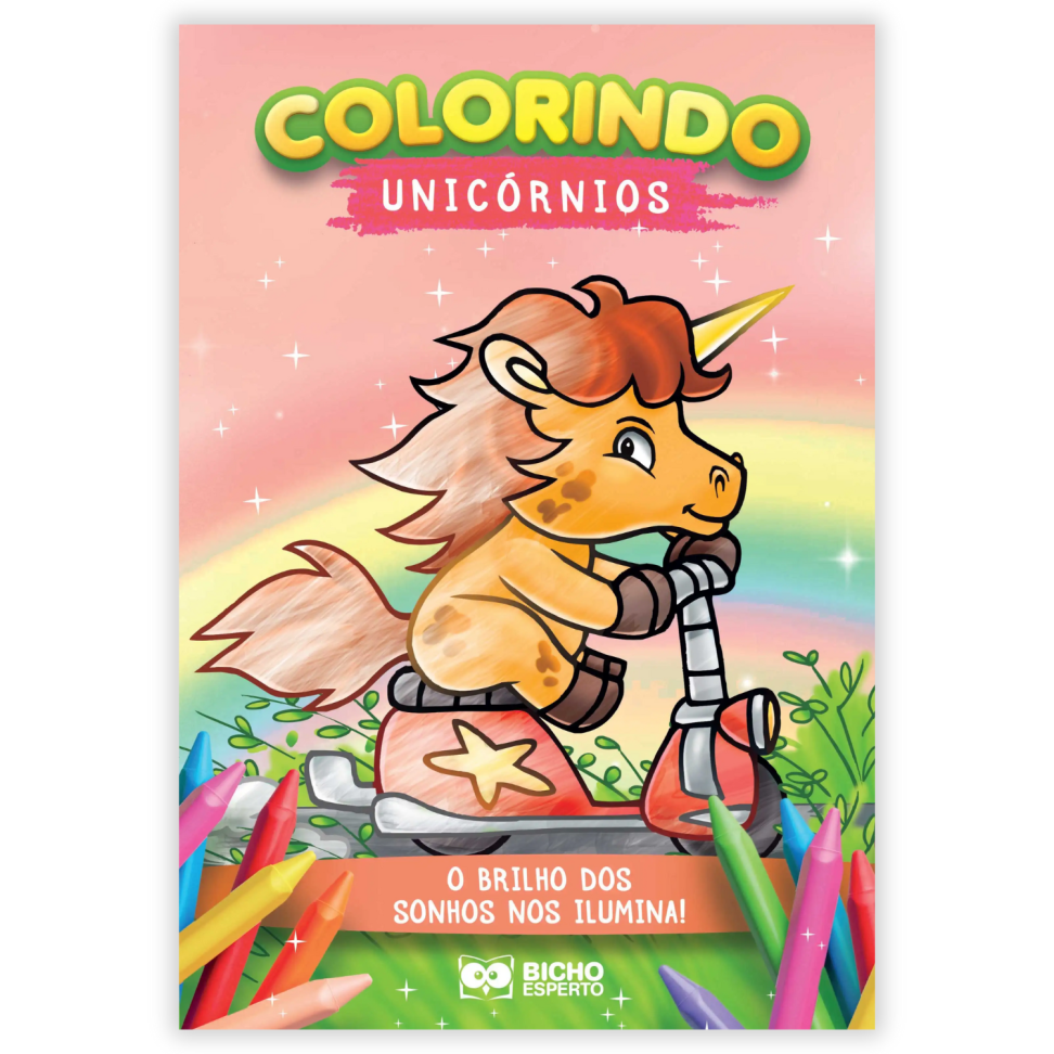 Livro Colorindo Unicórnios Bicho Esperto - #1