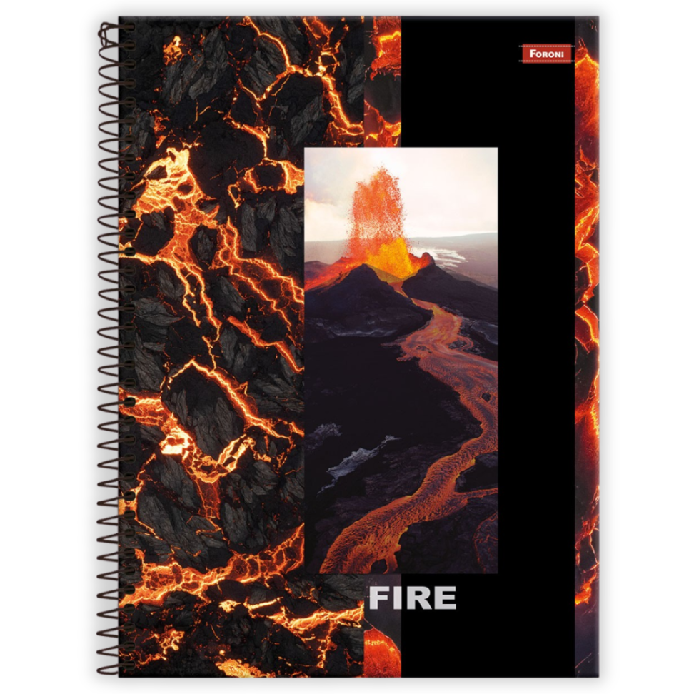 Caderno com Espiral Universitário 4 Elementos Mais 1 Matéria Foroni - #1