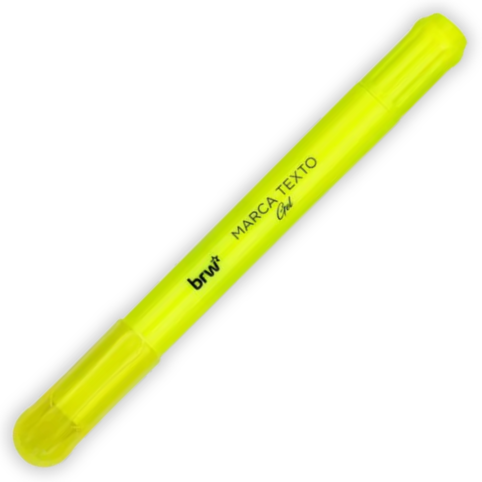Marca Texto Gel Amarelo Neon BRW - #2