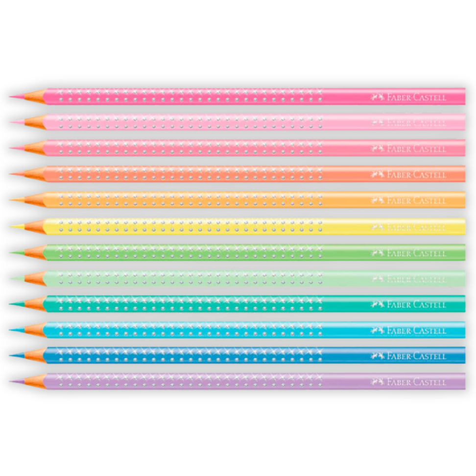 Lápis de Cor Eco Lata Sparkle 12 Cores Pastel Faber-Castell - #3