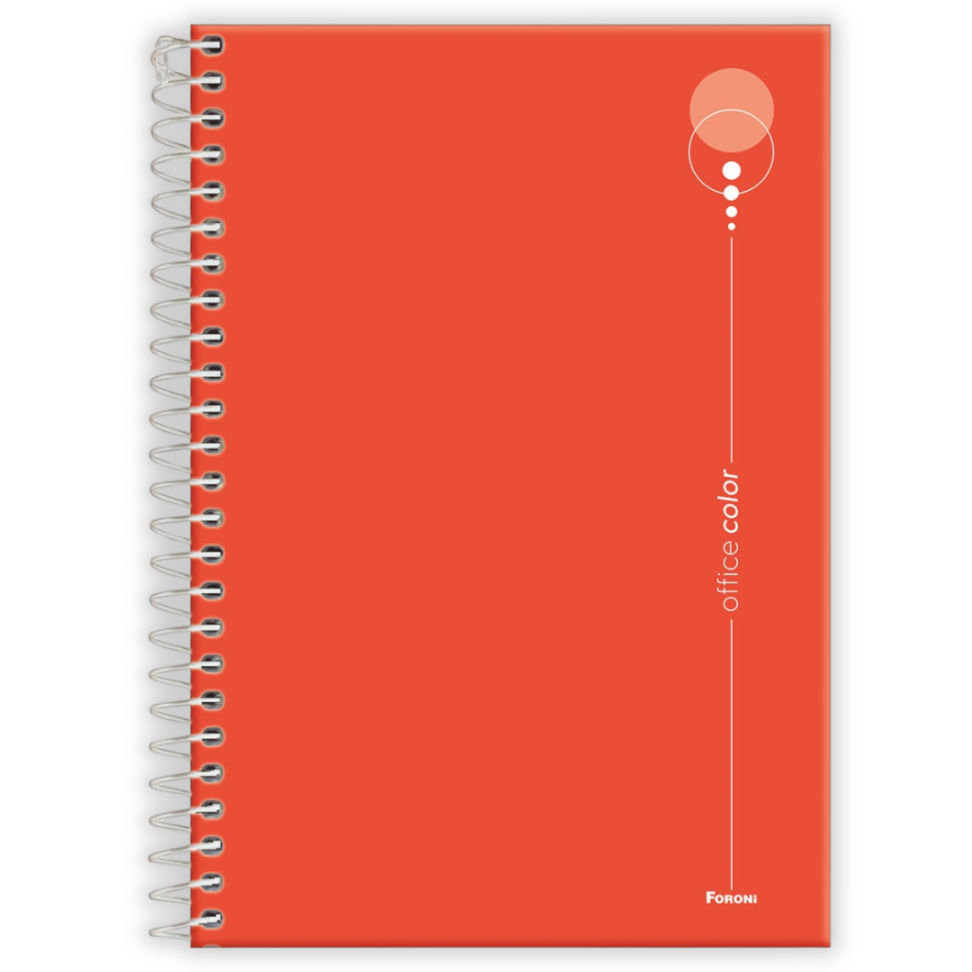 Caderno com Espiral Pequeno 1/4 Office Color Foroni - #3