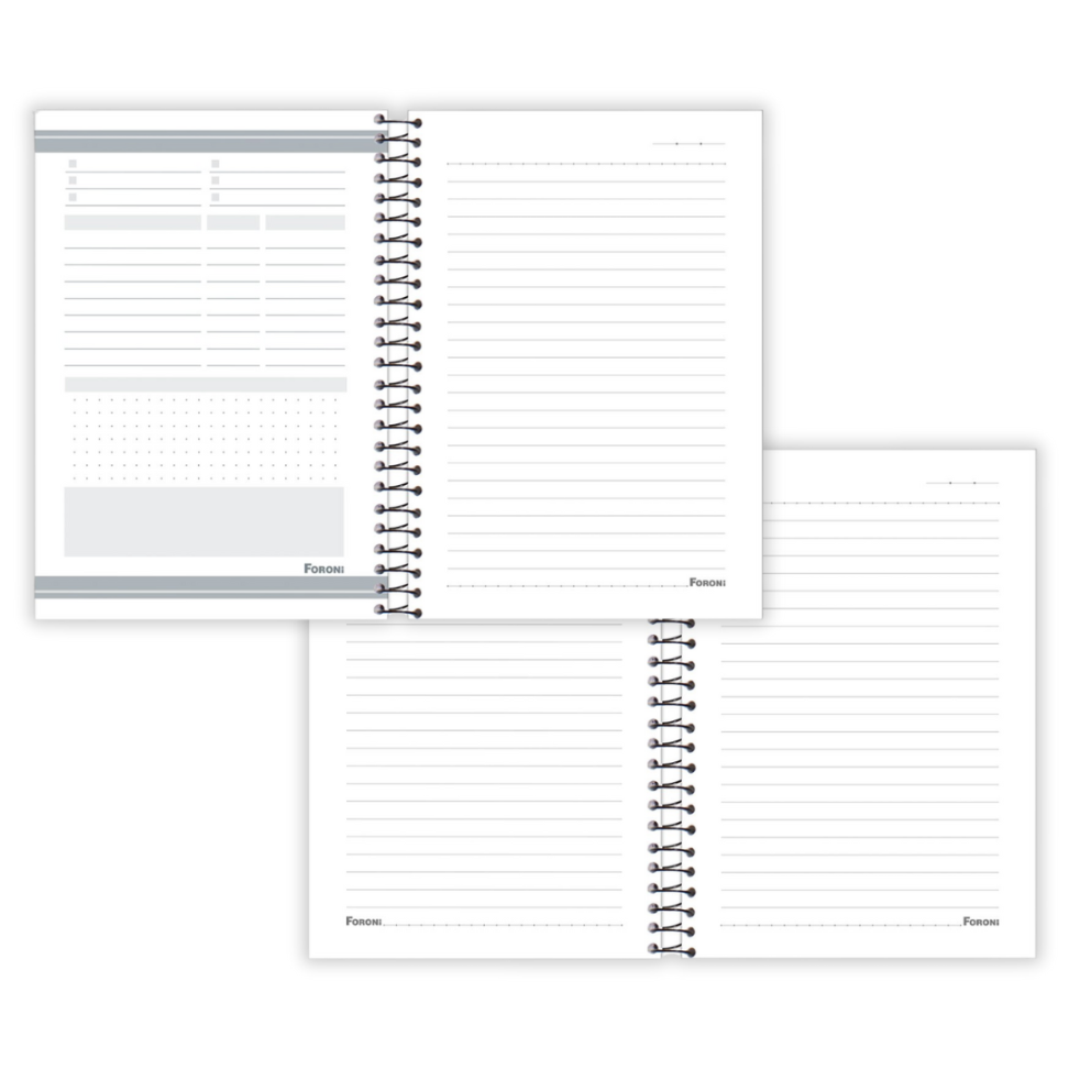 Caderno com Espiral Pequeno 1/4 Cliff Feminino Foroni - #1