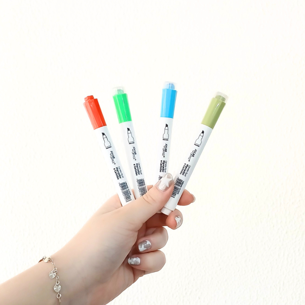 Caneta Dual Marcador e Carimbo Jocar Office - #6