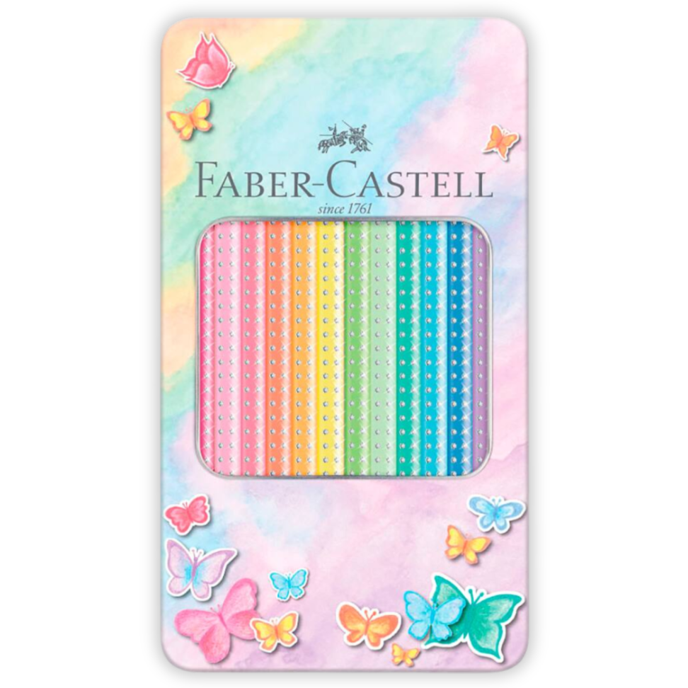 Lápis de Cor Eco Lata Sparkle 12 Cores Pastel Faber-Castell - #2
