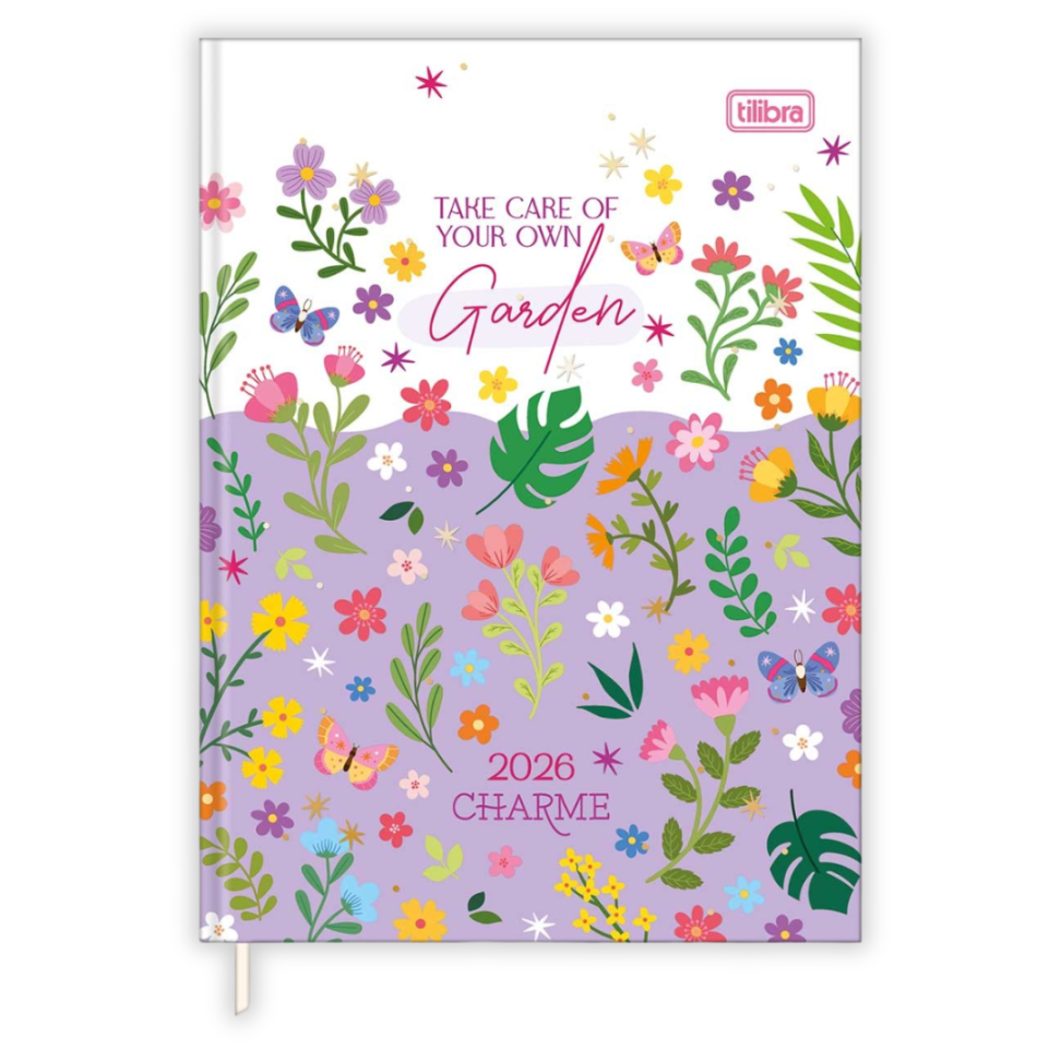 Agenda Costurada Diária Pequena Charme 2026 Tilibra - #5