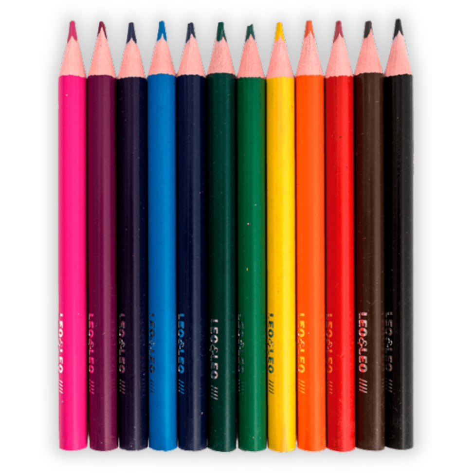 Lápis de Cor Big 12 Cores + 1 Apontador Simples Leo e Leo - #2