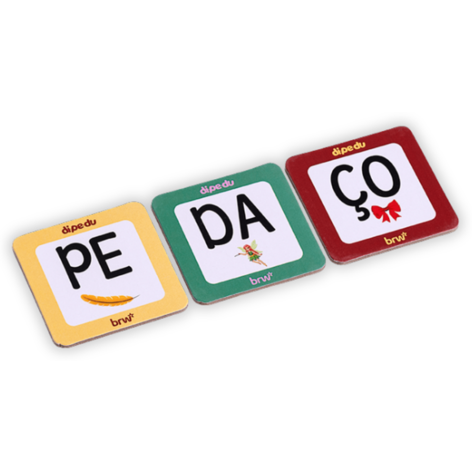 Jogo Memórias Educativas Sílabas 40 Peças Dipedu BRW - #3