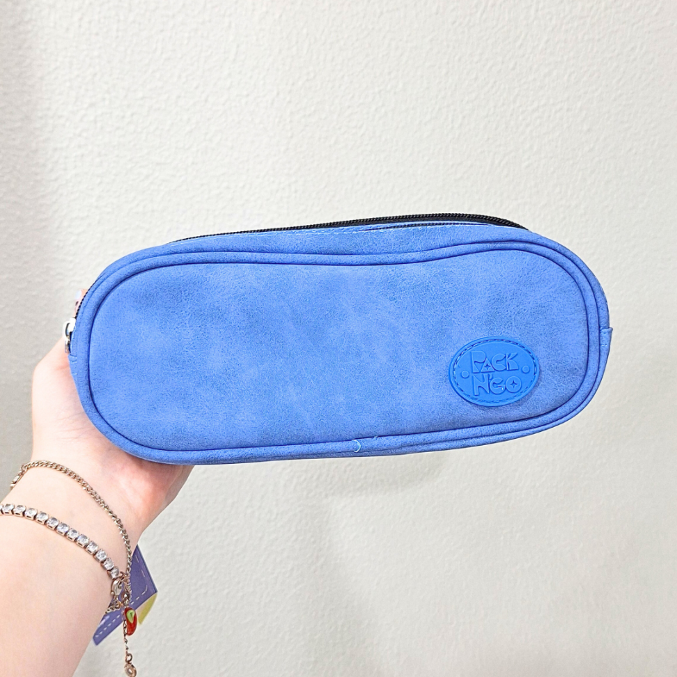 Estojo Triplo Camurça Azul Packn'Go - #1