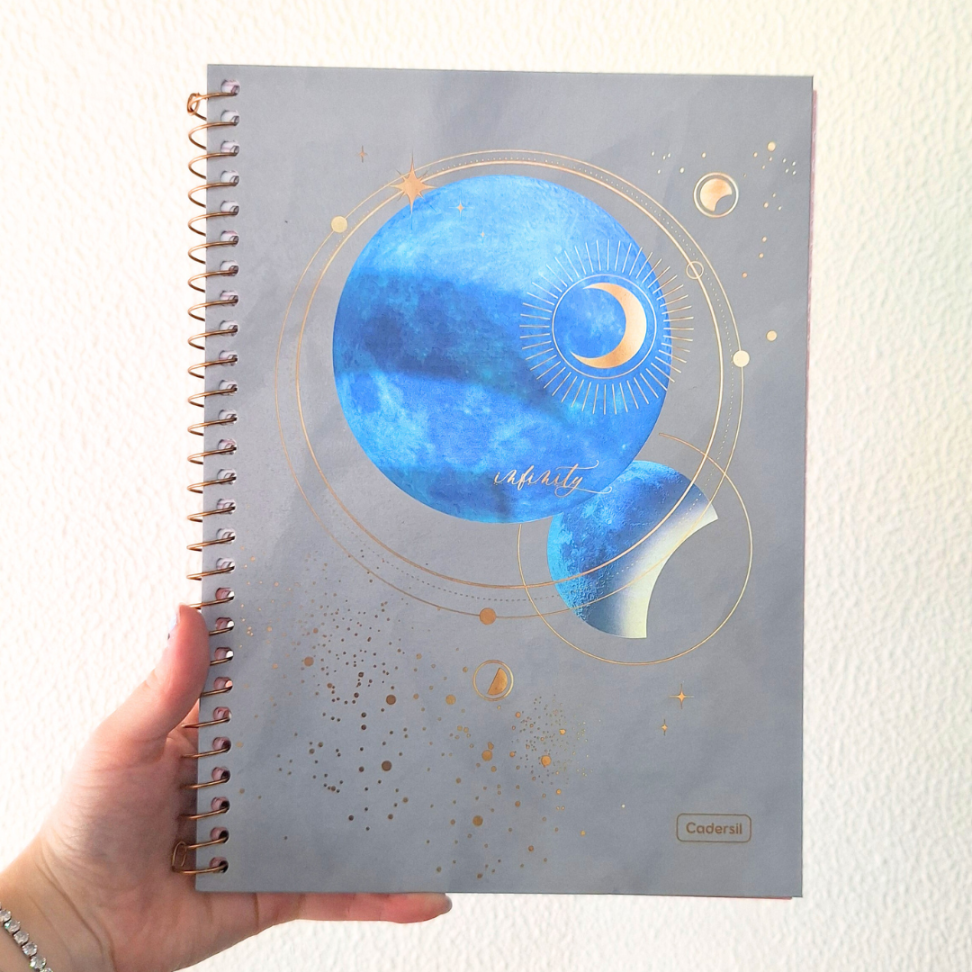 Caderno com Espiral Universitário Infinity 1 Matéria Cadersil - #6