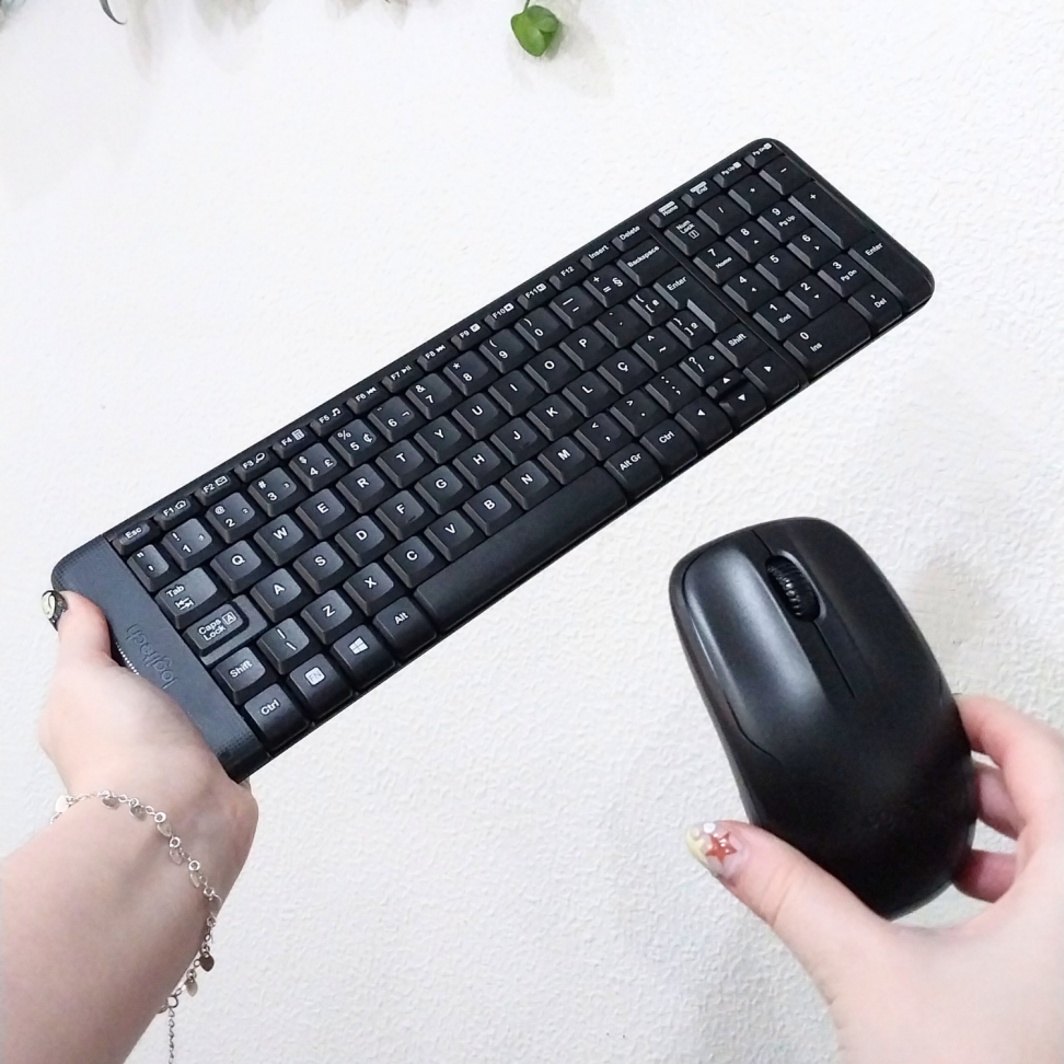 Kit Teclado e Mouse MK220 Sem Fio Logitech - #6