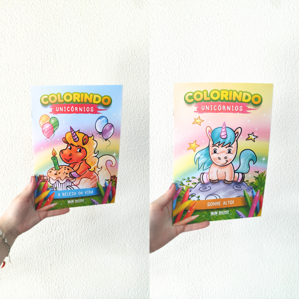 Livro Colorindo Unicórnios Bicho Esperto - #1
