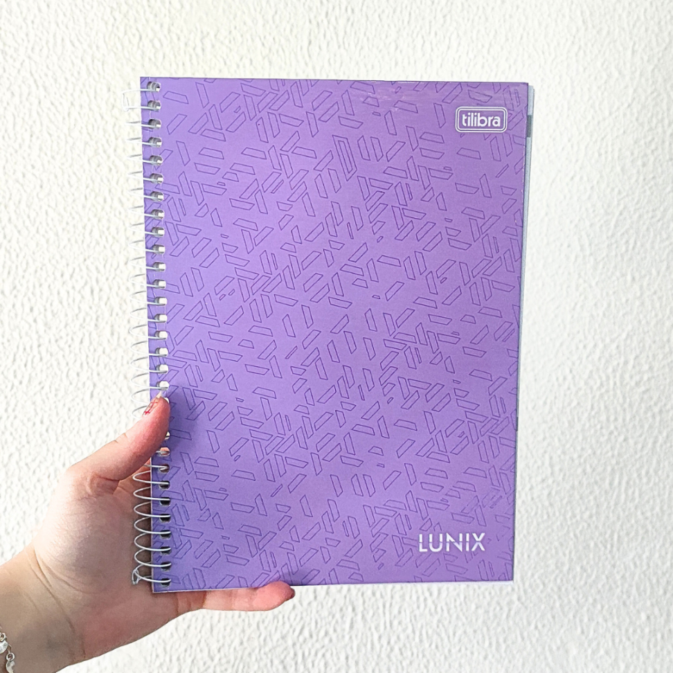Caderno com Espiral Colegial 1 Matéria Lunix Tilibra - #1