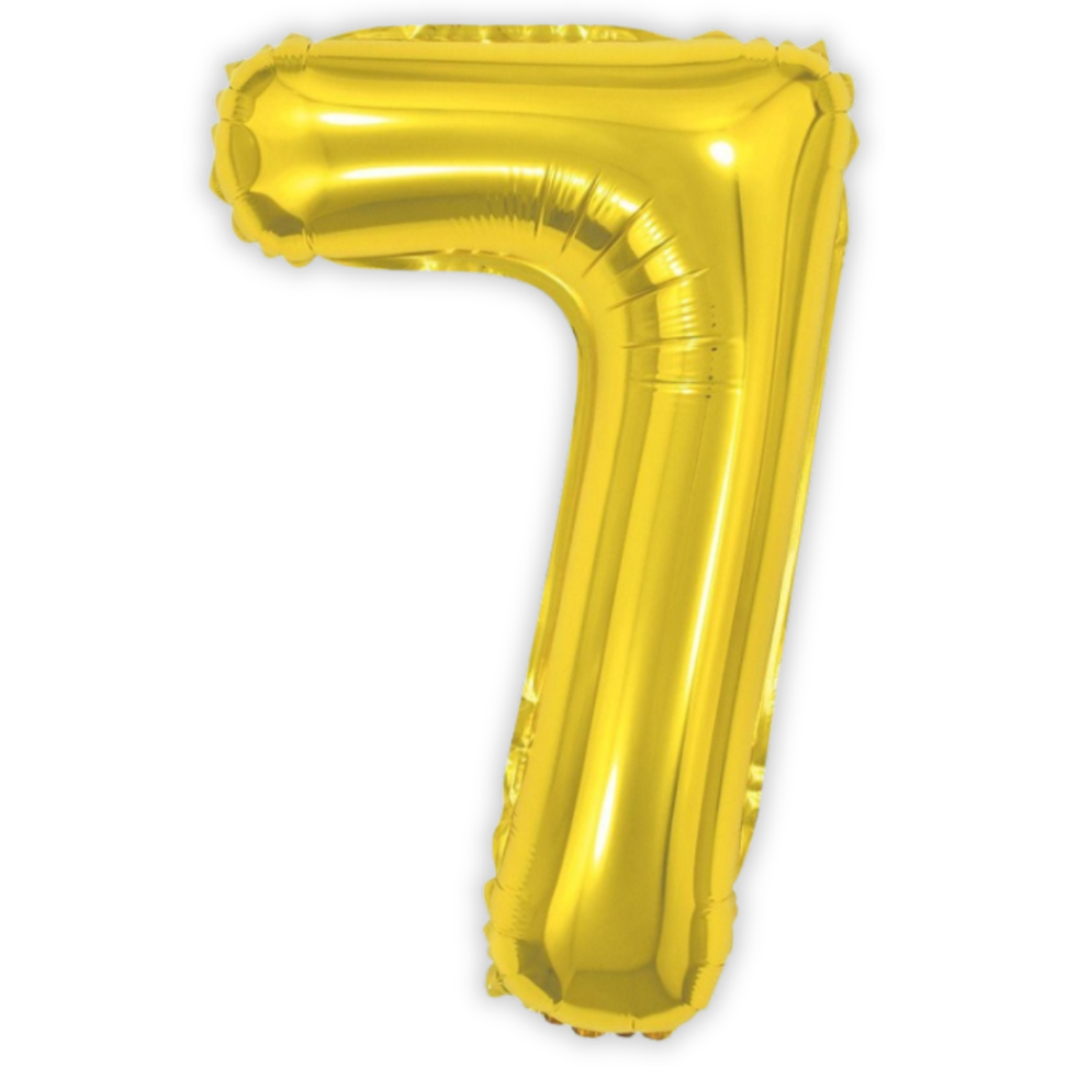 Balão Metalizado 40cm Número 7 Make+ - #2