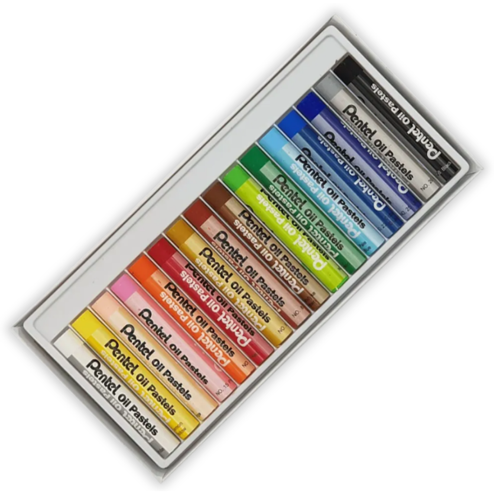Giz Pastel Oleoso 16 Cores Arts Pentel - #1