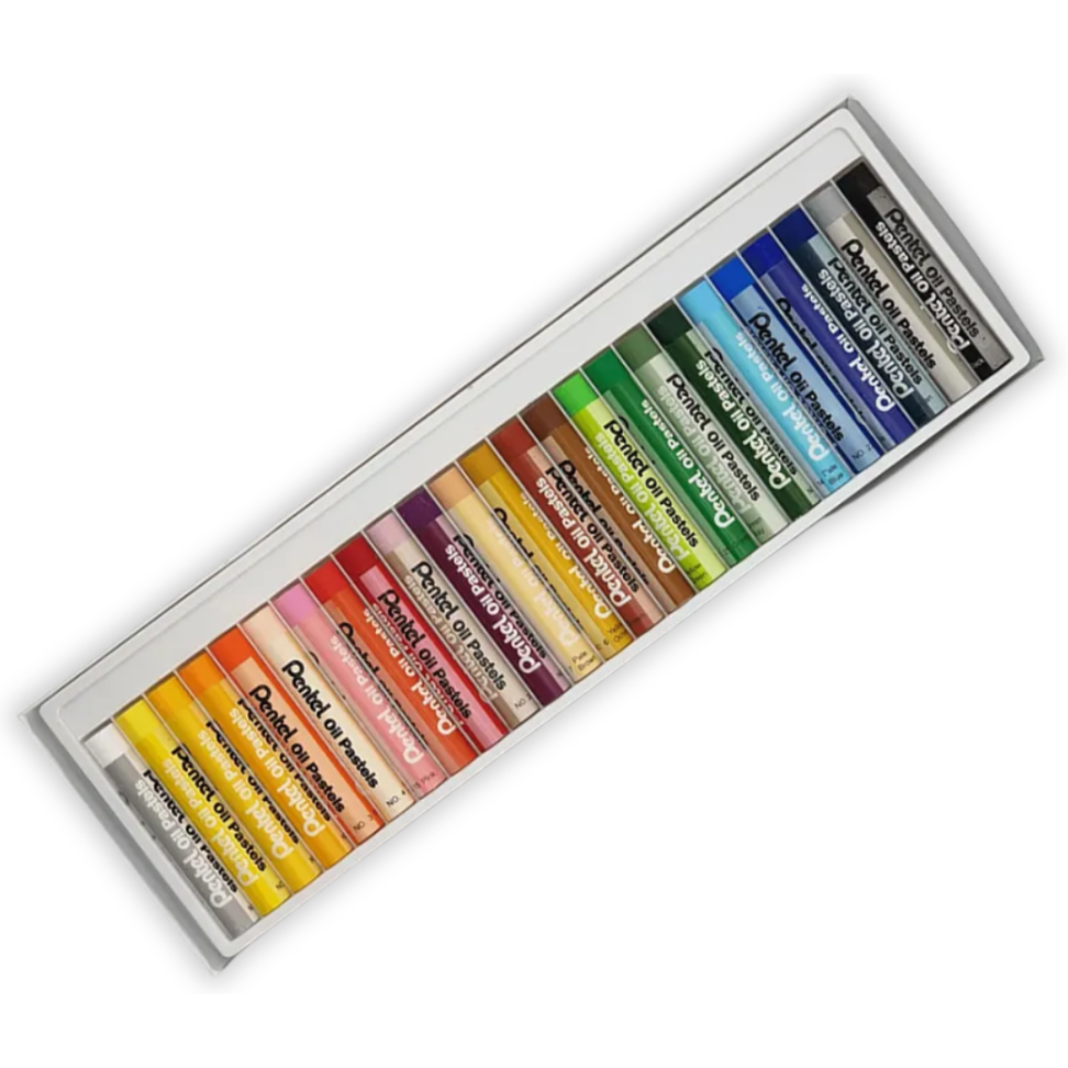 Giz Pastel Oleoso 25 Cores Arts Pentel - #1