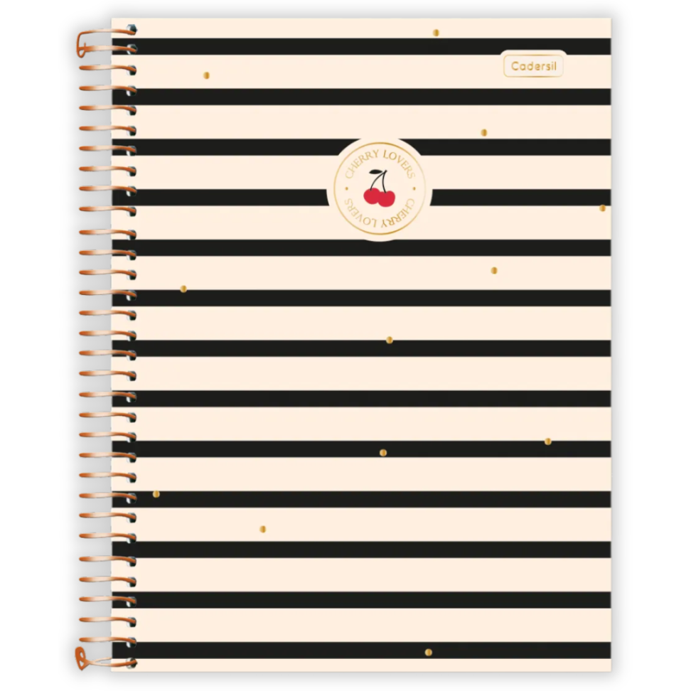 Caderno com Espiral Universitário Cherry Lovers 1 Matéria Cadersil - #2