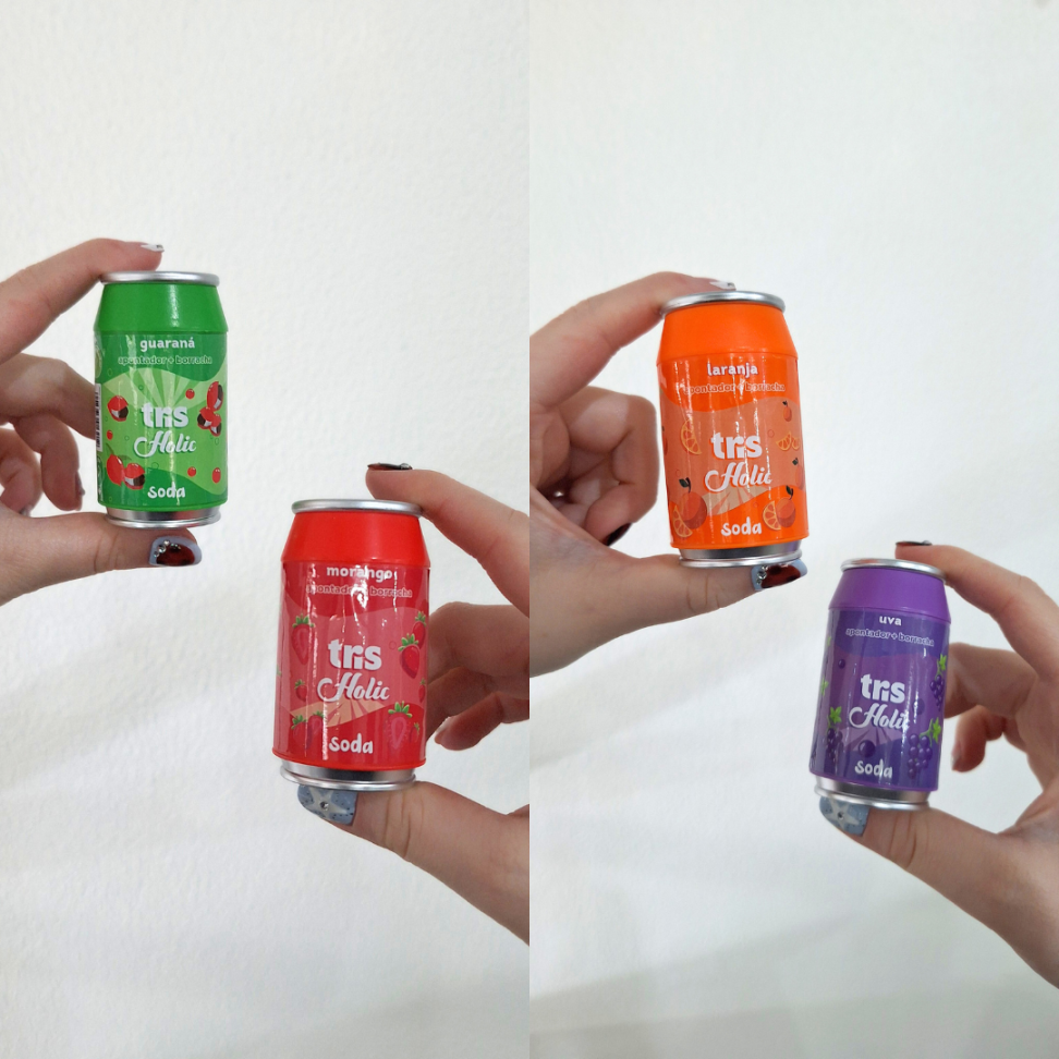 Apontador com Depósito e Borracha Soda Holic Tris - #1