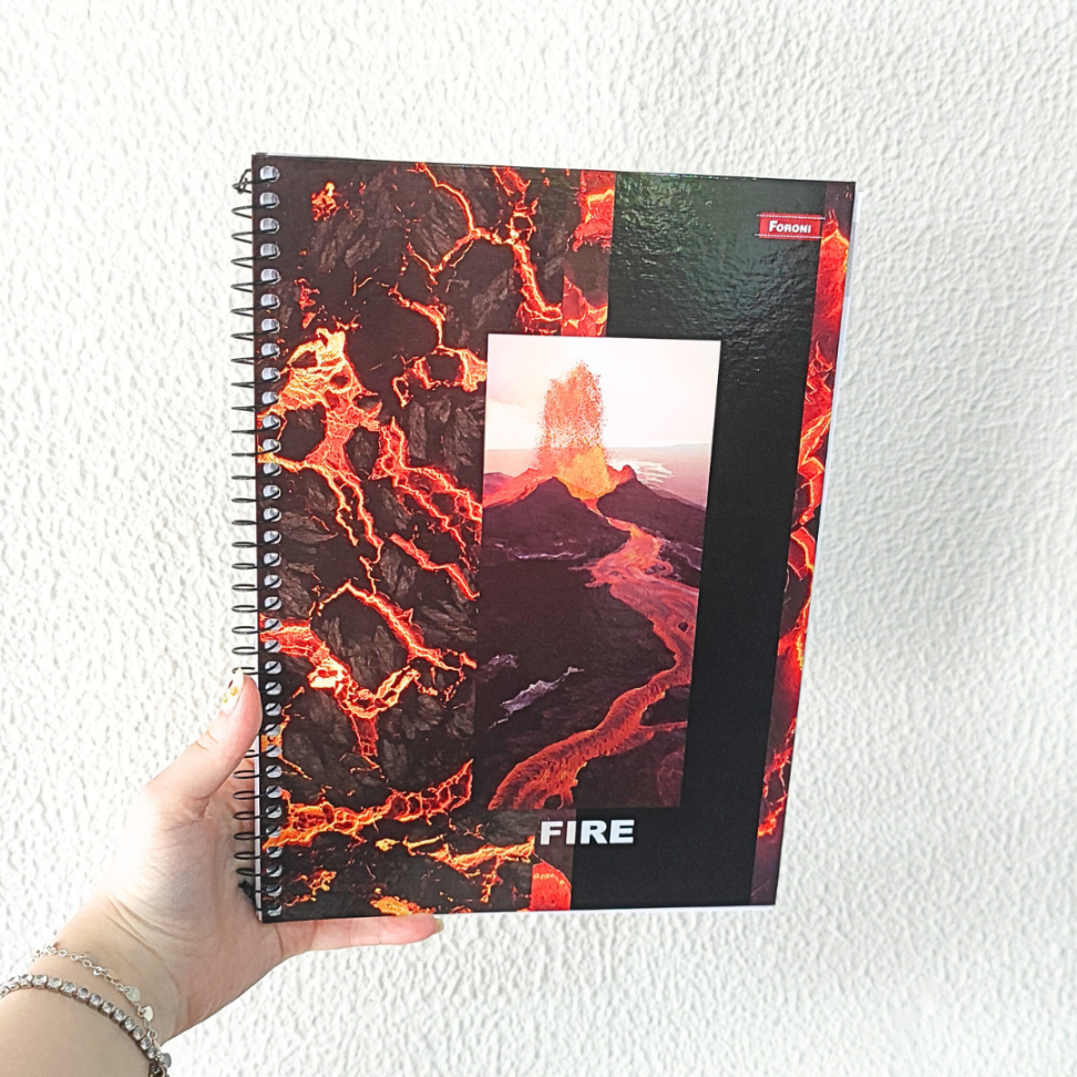 Caderno com Espiral Universitário 4 Elementos Mais 1 Matéria Foroni - #1