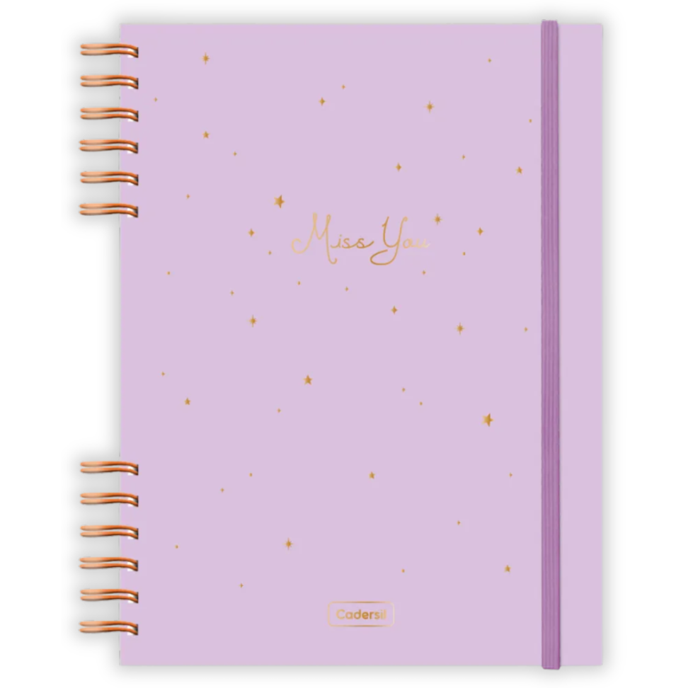 Caderno Criativo com Espiral Colegial Miss You Cadersil - #2