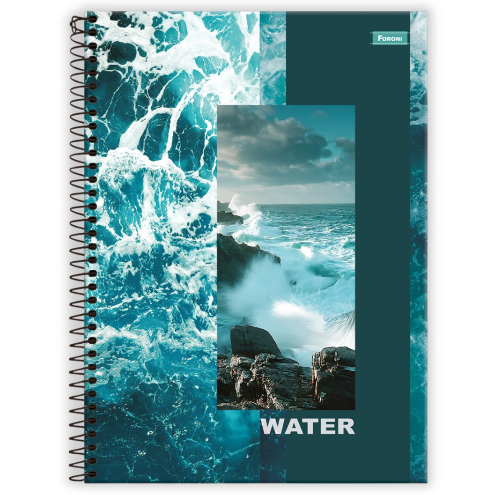 Caderno com Espiral Universitário 4 Elementos Mais 10 Matérias Foroni - #1