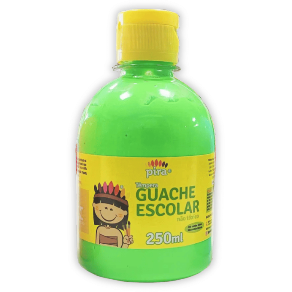 Tinta Têmpera Guache Escolar Neon 250ml Pira - #6