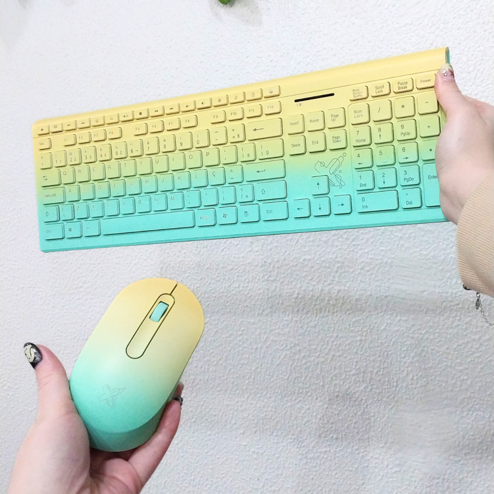 Kit Teclado e Mouse Deluxe Sem Fio Maxprint - #4