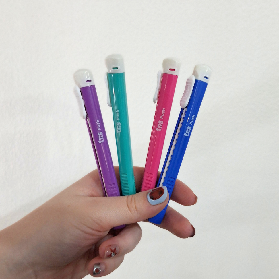 Caneta Borracha Push Tris - #6