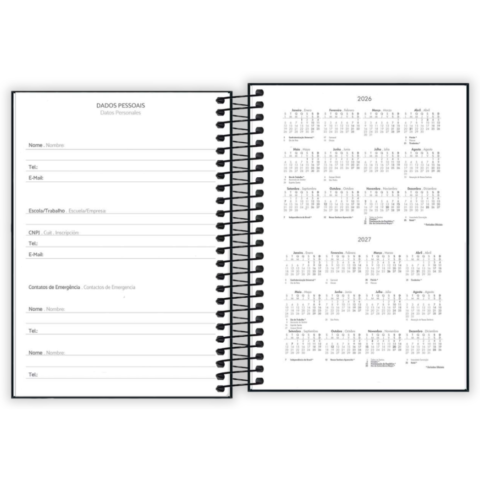 Agenda Executiva Espiral Diária Mini Spice 2026 Tilibra - #2