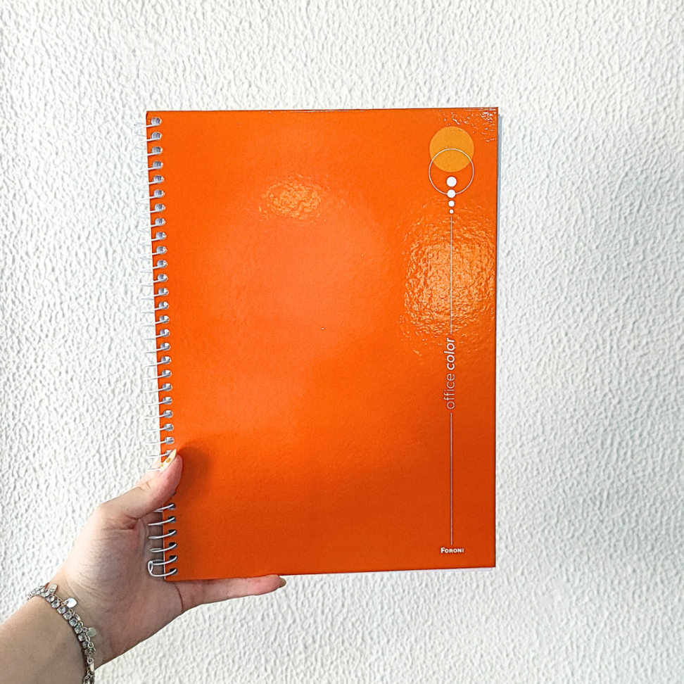 Caderno com Espiral Universitário Office Color 1 Matéria Foroni - #13
