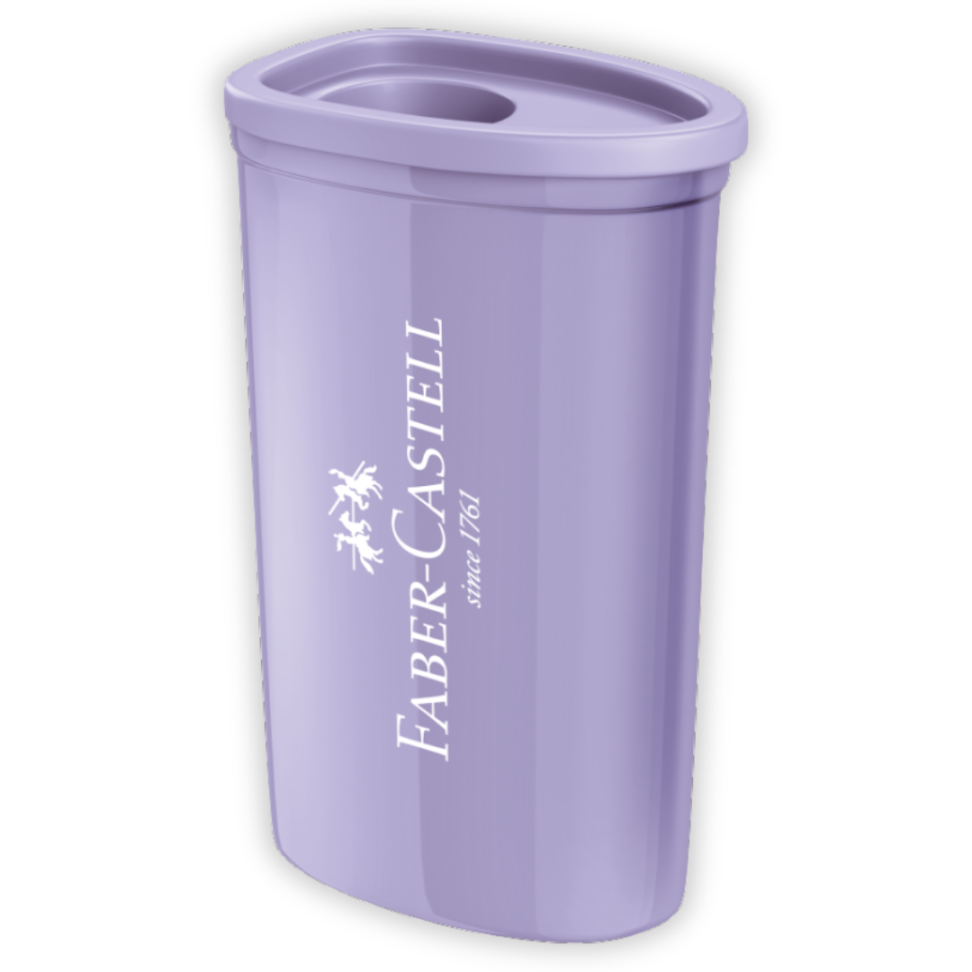 Apontador com Depósito Triangular Tons Pastel Faber-Castell - #4
