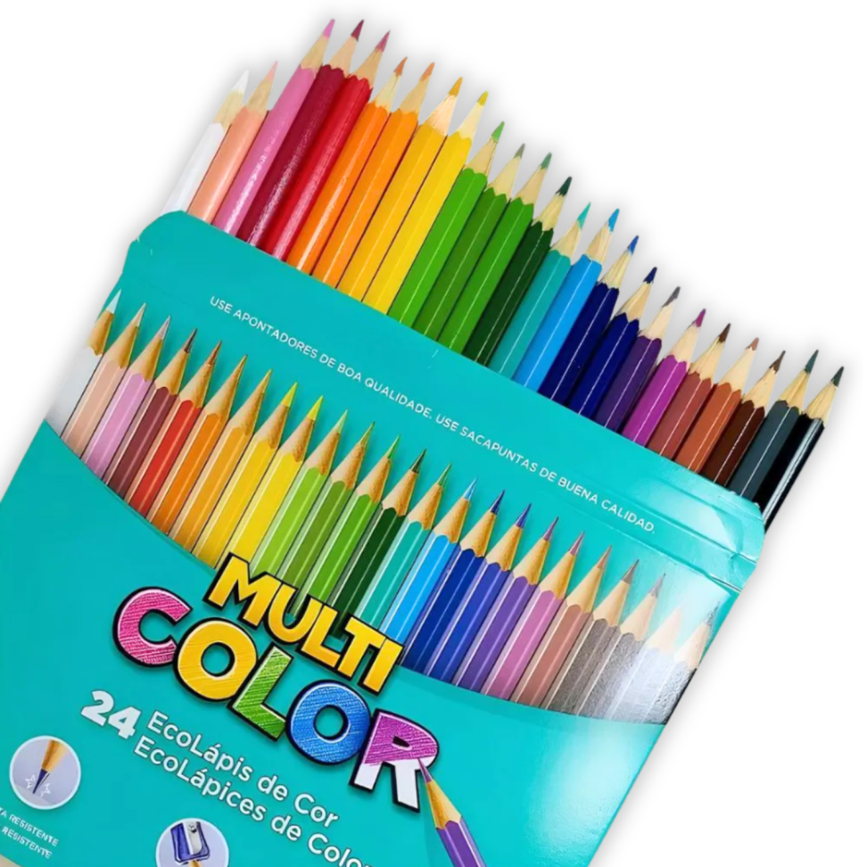 Lápis de Cor 24 Cores Multicolor - #2