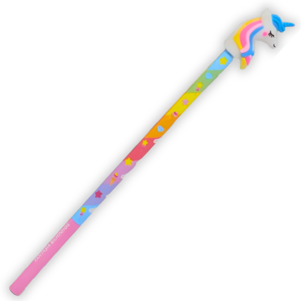 Lápis Grafite de Escrever com Borracha Ponteira Animais  Fantasia CiS - #5