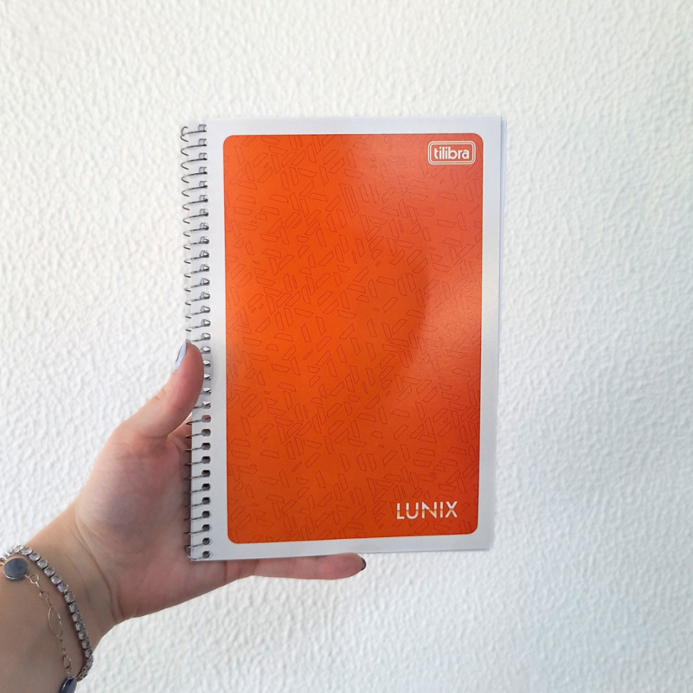 Caderno com Espiral Capa Flexível Pequeno 1/4 Lunix Tilibra - #10