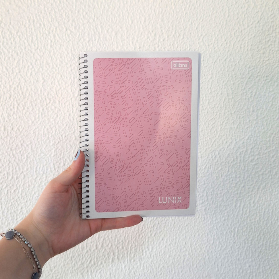 Caderno com Espiral Capa Flexível Pequeno 1/4 Lunix Tilibra - #12