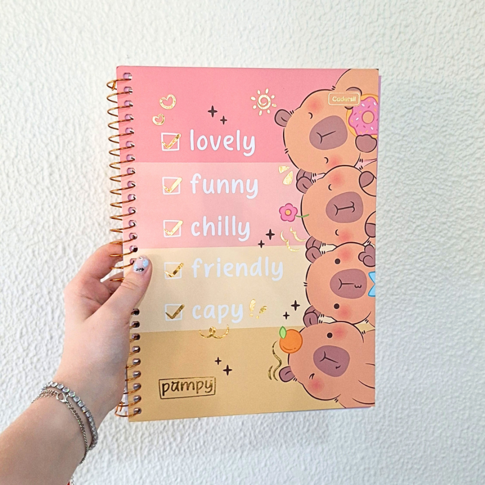 Caderno com Espiral Universitário Pampy 1 Matéria Cadersil - #8