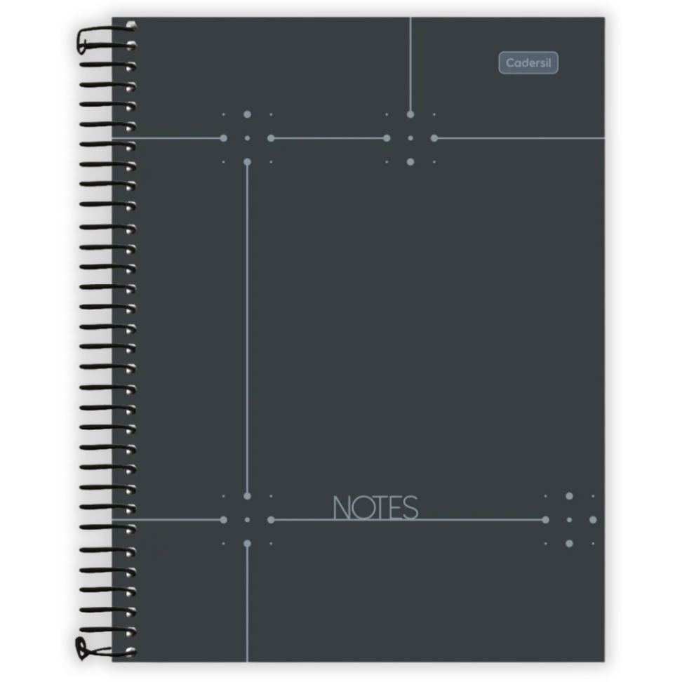 Caderno com Espiral Universitário Notes 1 Matéria Cadersil - #2