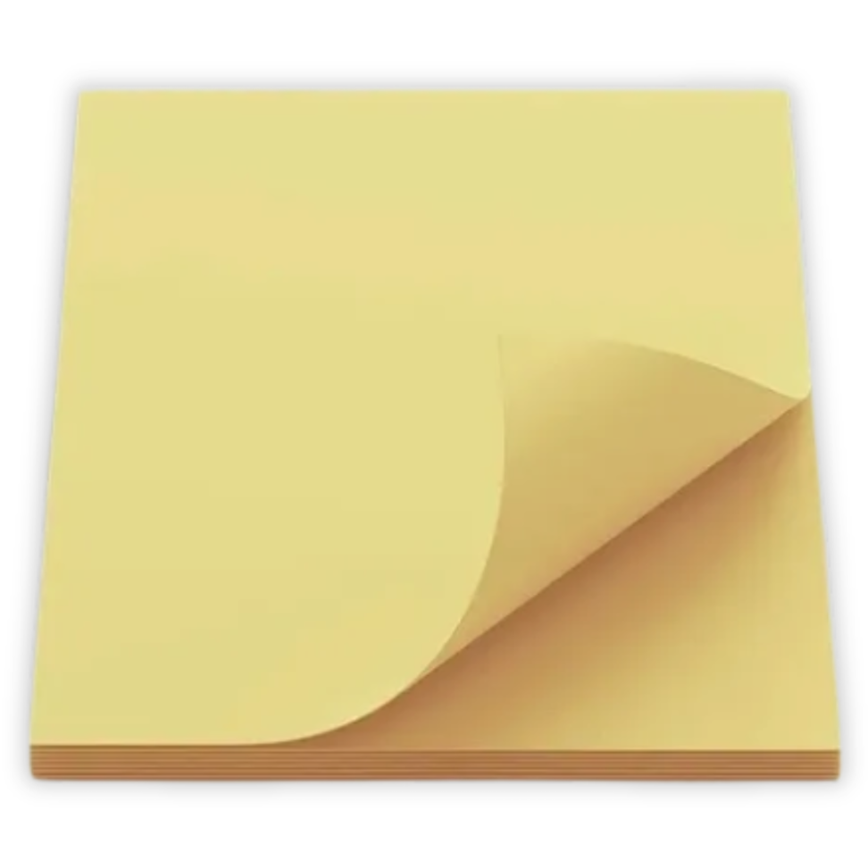 Bloco Smart Notes 76mm x 76mm Amarelo Pastel 100 Folhas BRW